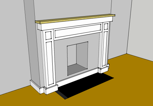 3D Model - Fireplace